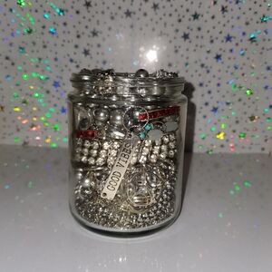 Silver themed Jewelry Jar